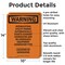 Signmission Interrupting Utility Power Automatically OSHA Warning Sign, Aluminum, 10in W x 14in L, 2PK OS-2PACK-WS-A-1014-V-13264 - alternate 8